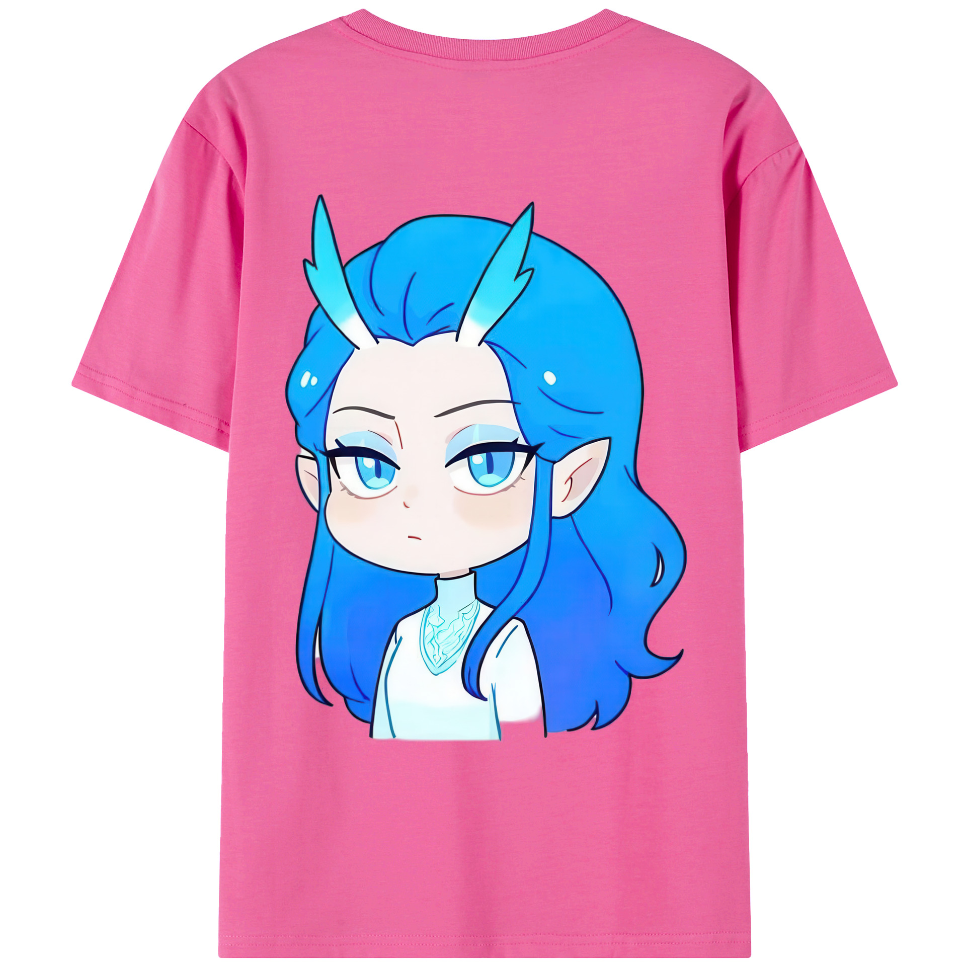 （画像用） Ne Zha 2 ナタ 魔童の大暴れ レディース半袖Tシャツ(バックプリント)